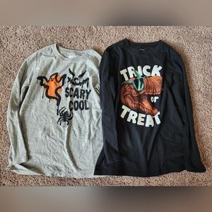 Carter's Boys Halloween Shirts Sizes 12 & 14